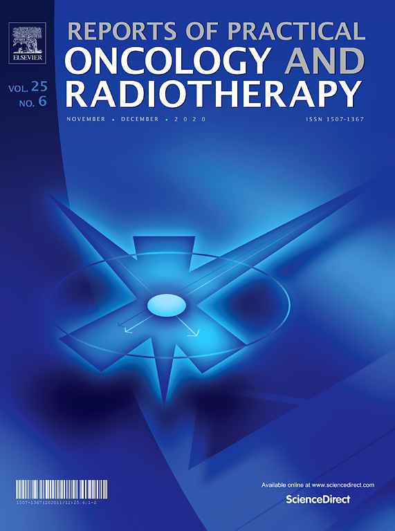 Go to journal home page - Reports of Practical Oncology & Radiotherapy
